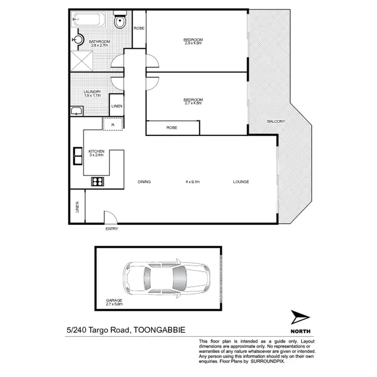 Floorplan of Homely apartment listing, 5/240-242 Targo Road, Toongabbie NSW 2146