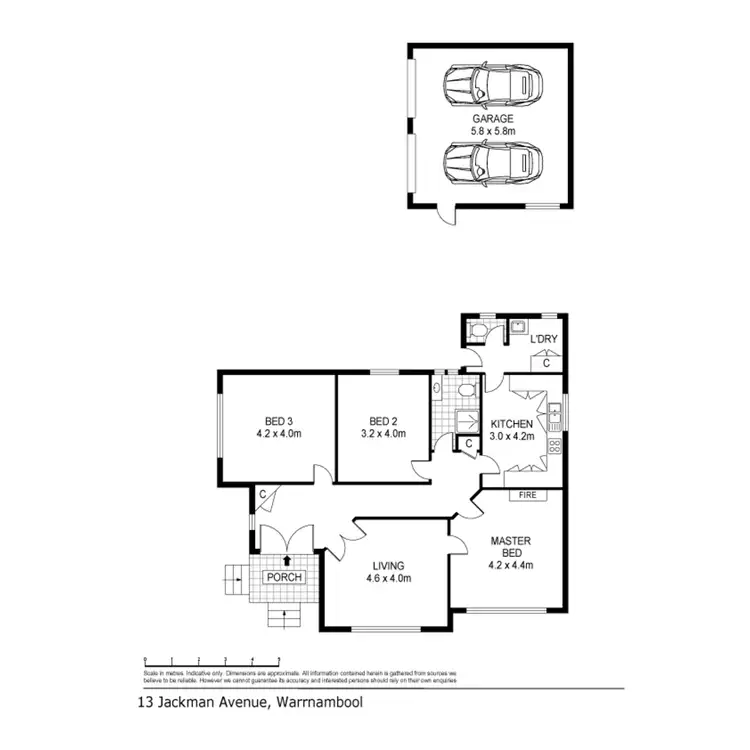 Floorplan of Homely house listing, 13 Jackman Avenue, Warrnambool VIC 3280