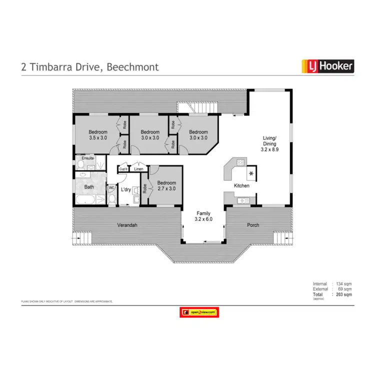 Floorplan of Homely house listing, 2-4 Timbarra Drive, Beechmont QLD 4211