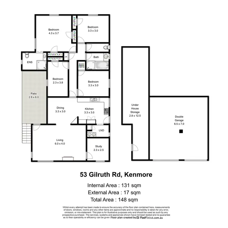 Floorplan of Homely house listing, 53 Gilruth Road, Kenmore QLD 4069