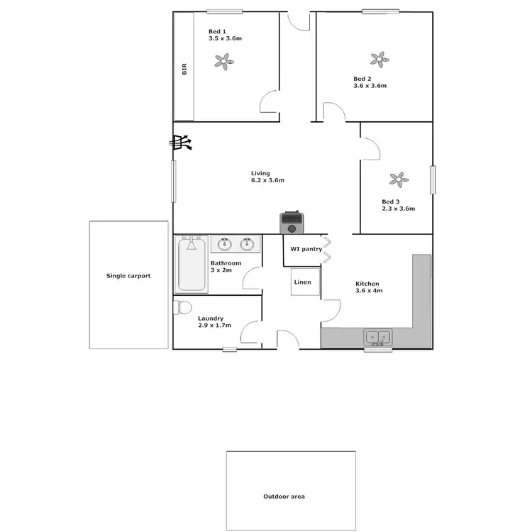 Floorplan of Homely house listing, 11 Pearson Avenue, Port Lincoln SA 5606