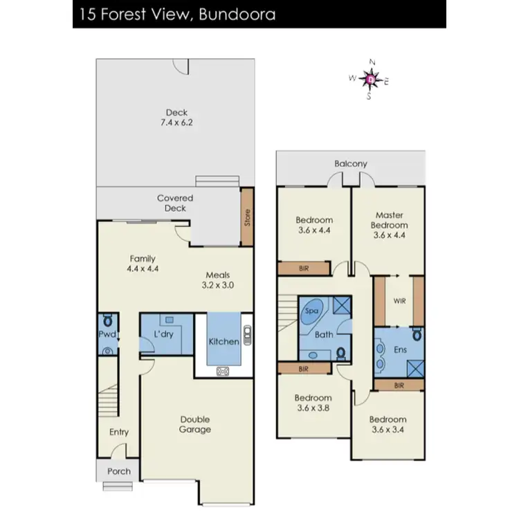 Floorplan of Homely house listing, 15 Forest View, Bundoora VIC 3083