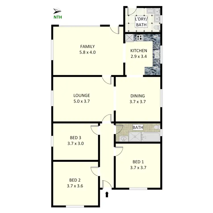 Floorplan of Homely house listing, 39 Beaufort Street, Croydon Park NSW 2133