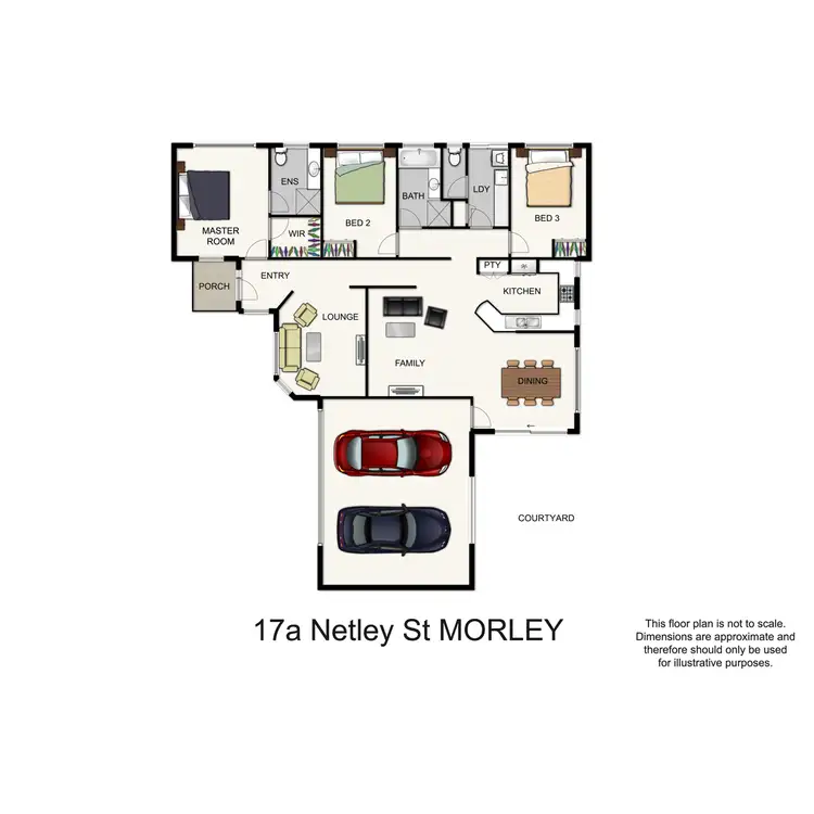 Floorplan of Homely semi-detached listing, 17A Netley Street, Morley WA 6062