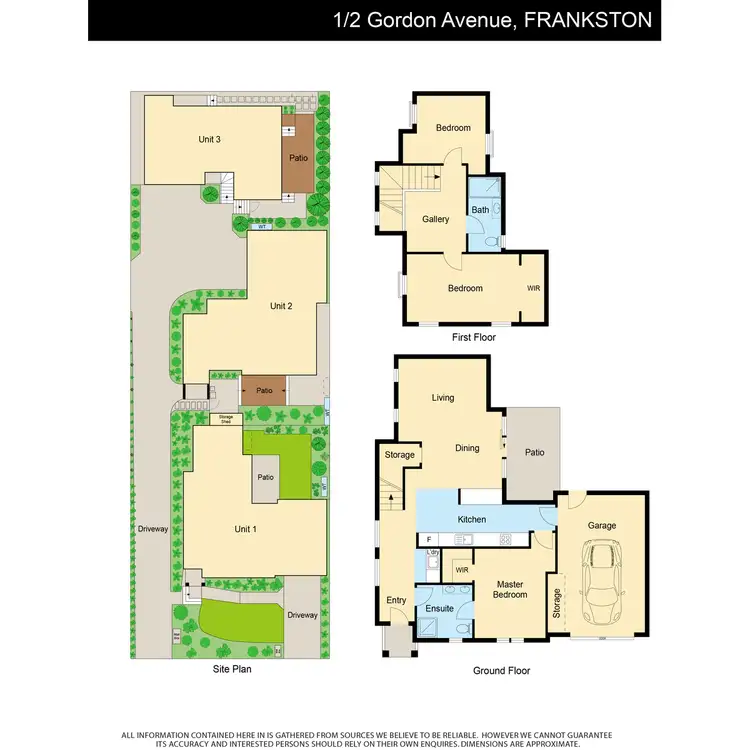 Floorplan of Homely townhouse listing, 1/2 Gordon Avenue, Frankston VIC 3199