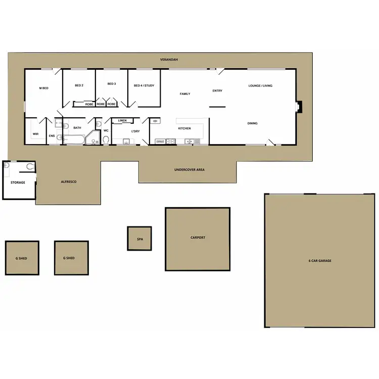 Floorplan of Homely house listing, 8 Mistletoe Lane, Glenrowan VIC 3675