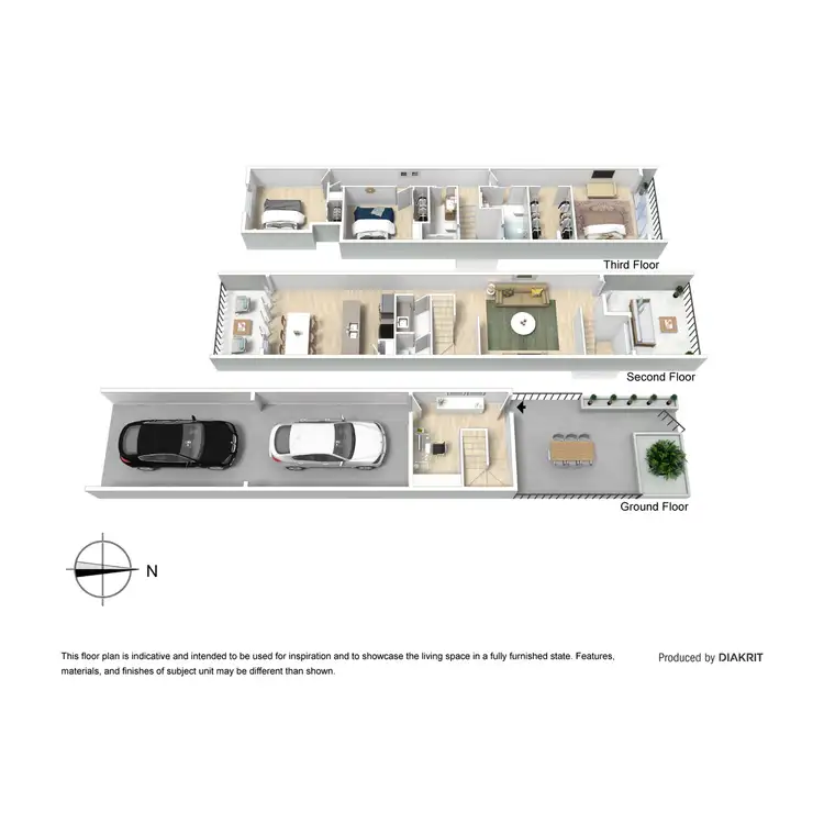 Floorplan of Homely townhouse listing, 1/51 Hassall Street, Corinda QLD 4075