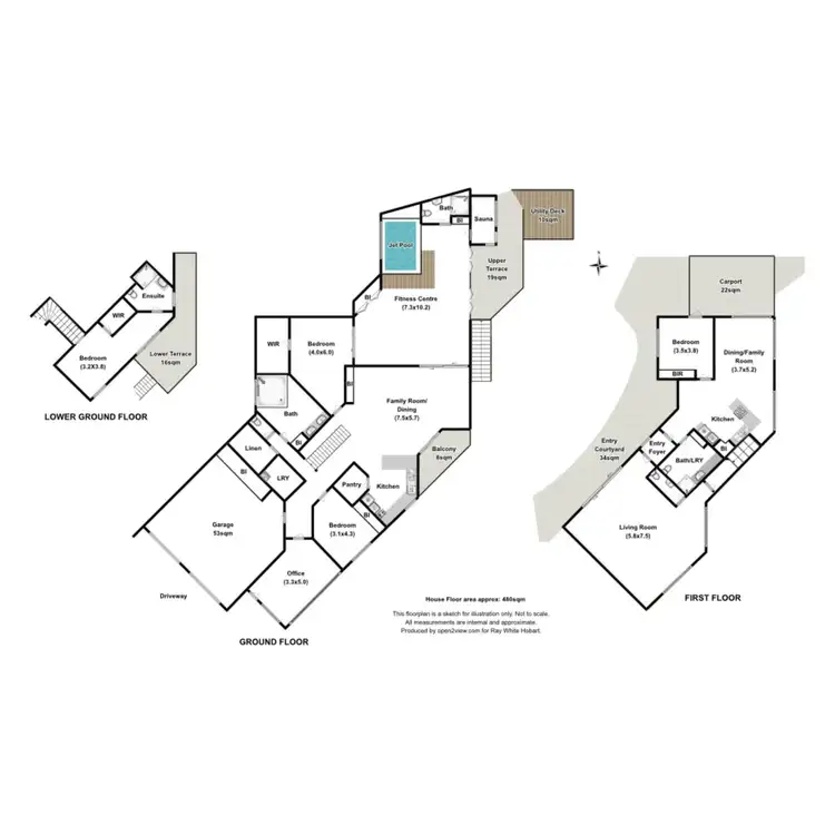 Floorplan of Homely house listing, 2 Tennyson Court, West Hobart TAS 7000
