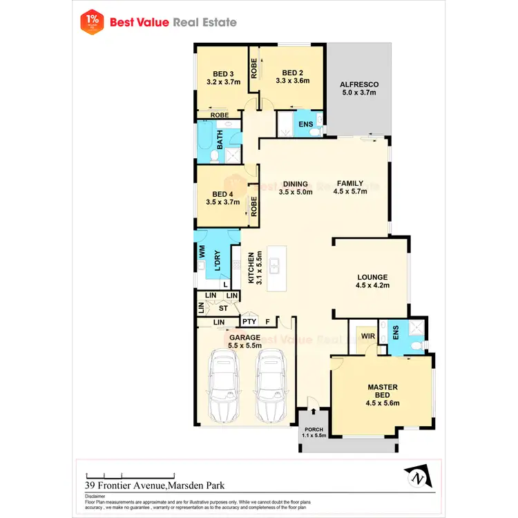 Floorplan of Homely house listing, 39 Frontier Avenue, Marsden Park NSW 2765