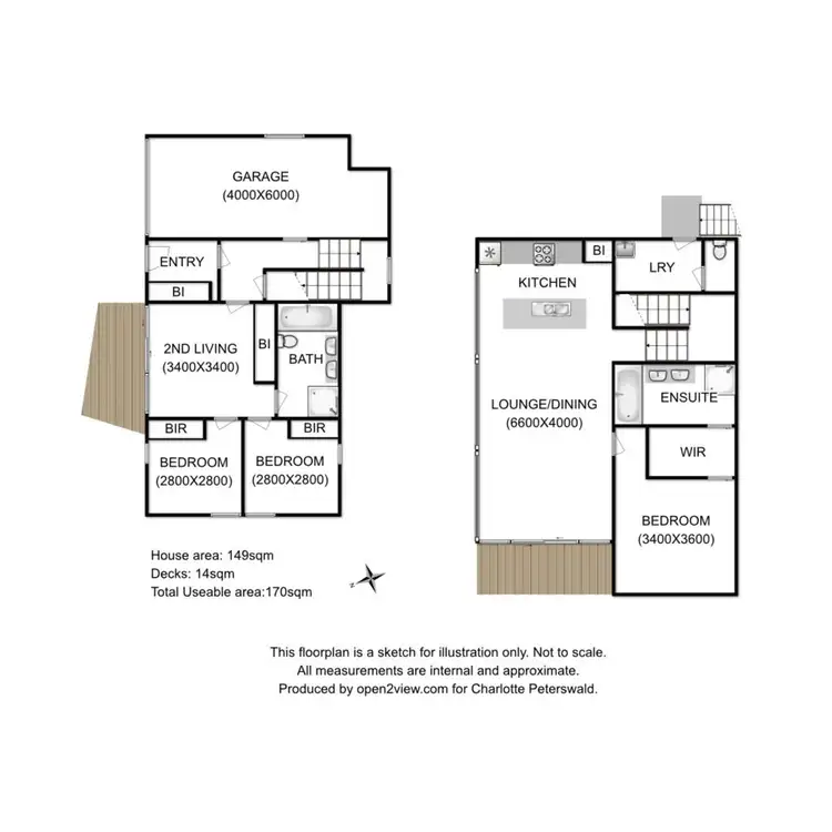 Floorplan of Homely unit listing, 1/50 Arlunya Street, Tranmere TAS 7018