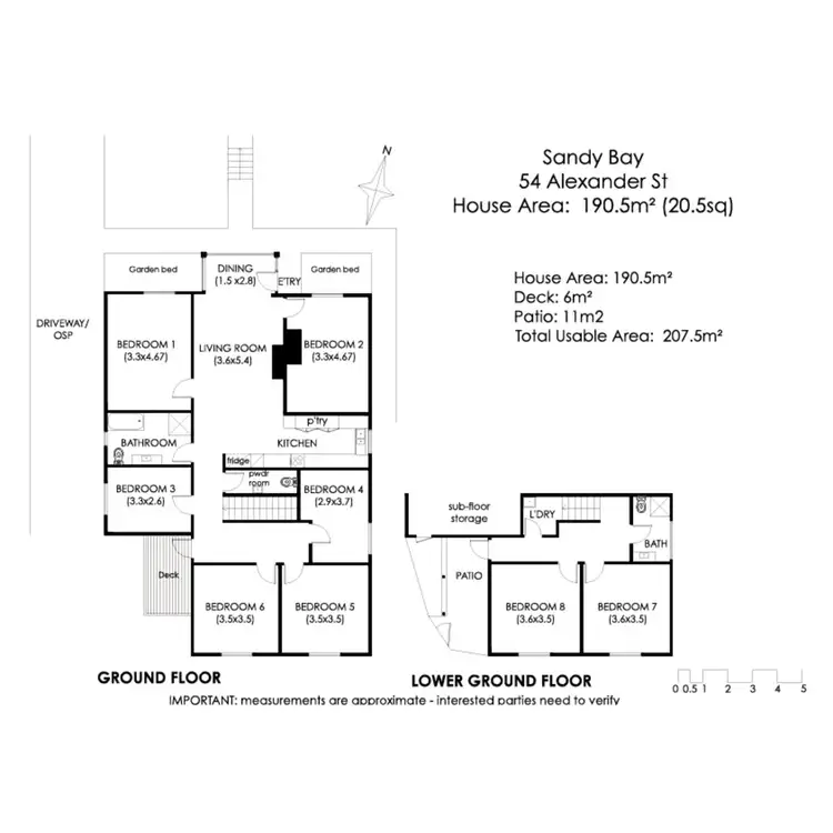 Floorplan of Homely house listing, 54 Alexander Street, Sandy Bay TAS 7005