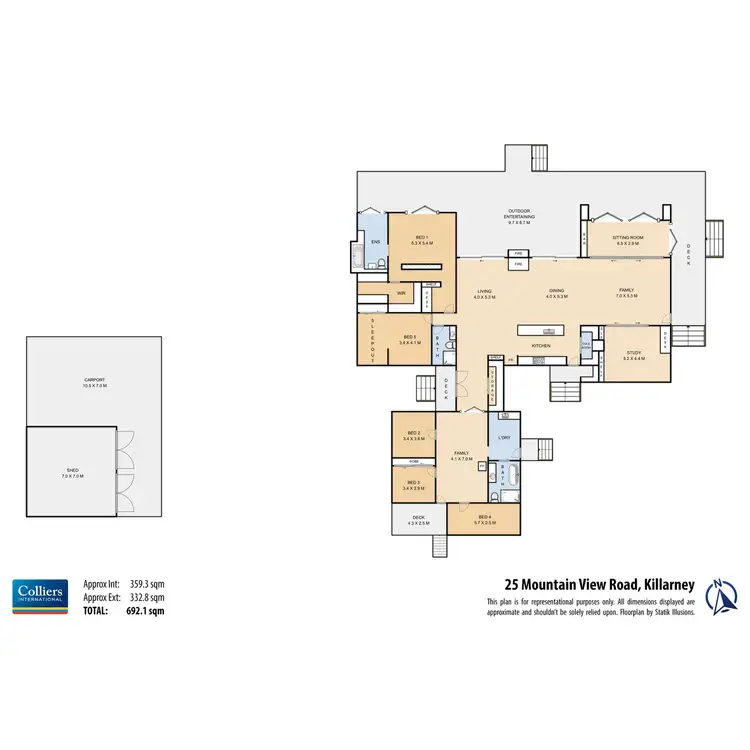 Floorplan of Homely house listing, 25 Mountain View Road, Killarney QLD 4373