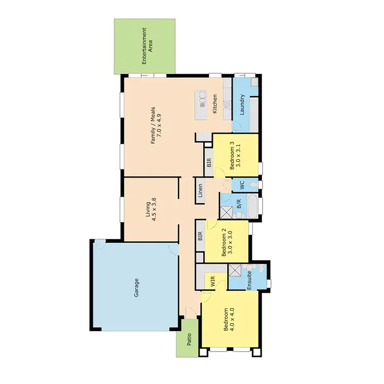 Floorplan of Homely house listing, Address available on request