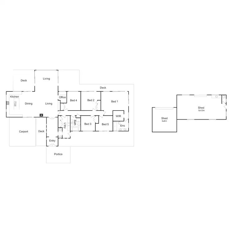 Floorplan of Homely rural property listing, 298 Davies Road, Merrijig VIC 3723
