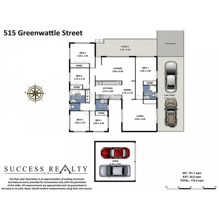 Floorplan of Homely house listing, 515 Greenwattle Street, Glenvale QLD 4350