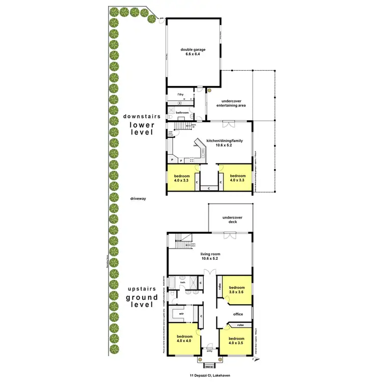 Floorplan of Homely house listing, 11 Depazzi Close, Lake Albert NSW 2650