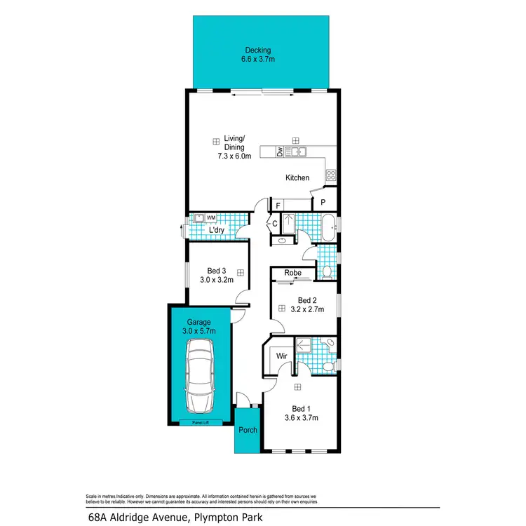 Floorplan of Homely house listing, 68a Aldridge Avenue, Plympton Park SA 5038