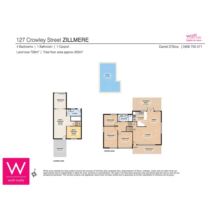 Floorplan of Homely house listing, 127 Crowley Street, Zillmere QLD 4034
