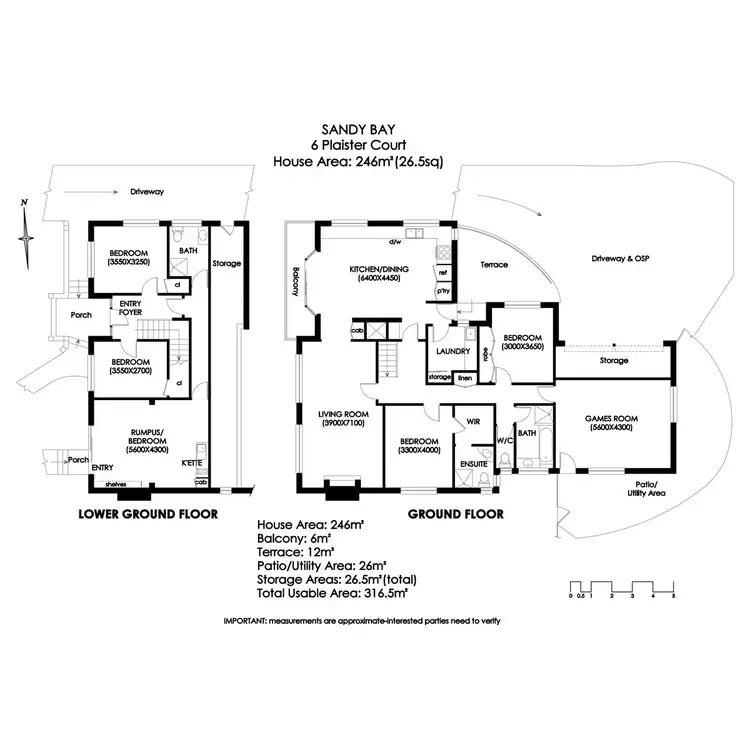 Floorplan of Homely house listing, 6 Plaister Court, Sandy Bay TAS 7005