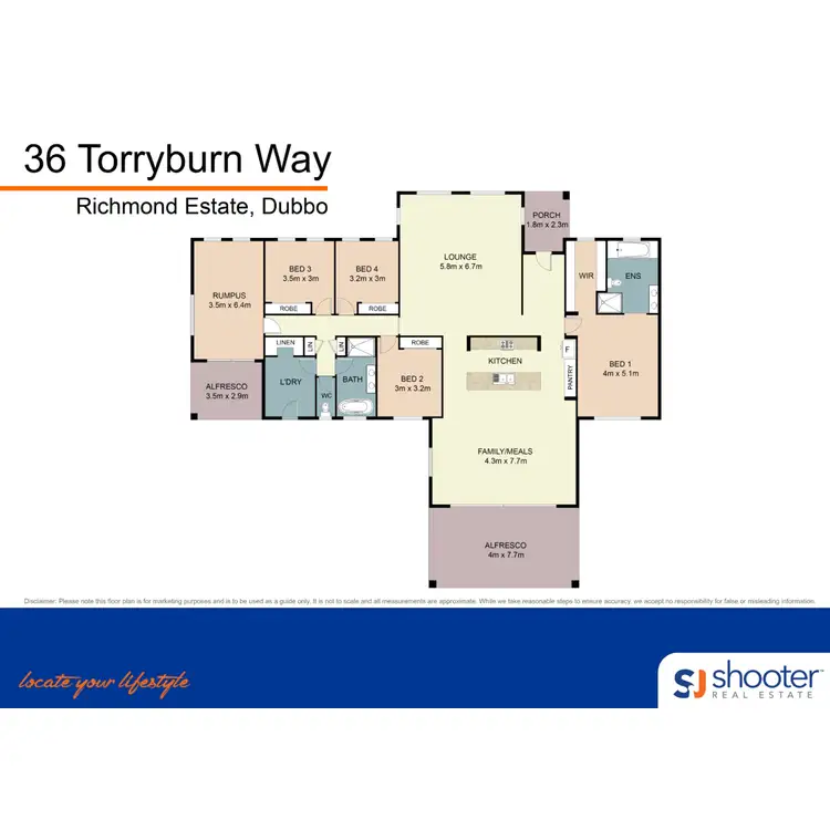 Floorplan of Homely house listing, 36 Torryburn Way, Dubbo NSW 2830