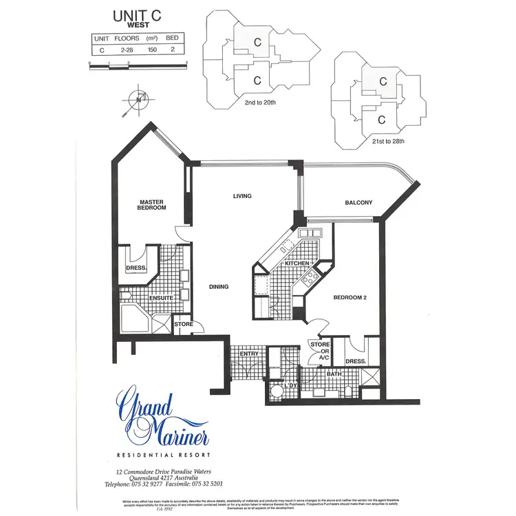 Floorplan of Homely apartment listing, 51/12 Commodore Drive, Paradise Waters QLD 4217