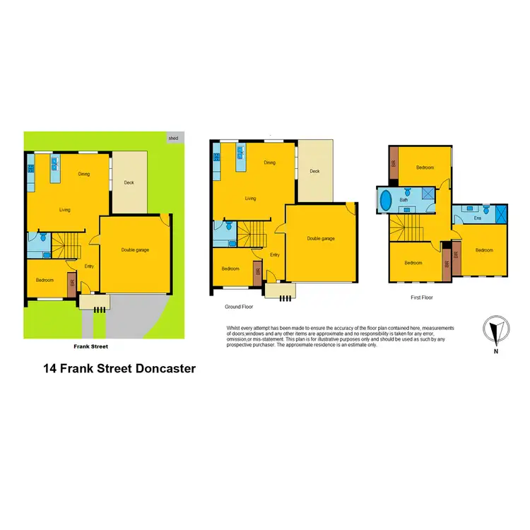 Floorplan of Homely house listing, 12 Frank Street, Doncaster VIC 3108