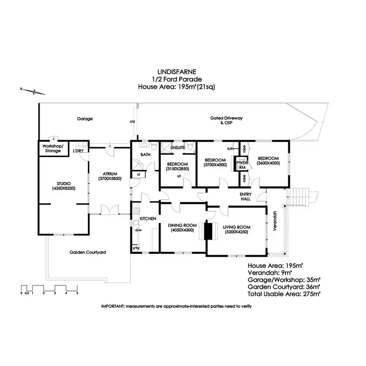 Floorplan of Homely house listing, 1/2 Ford Parade, Lindisfarne TAS 7015