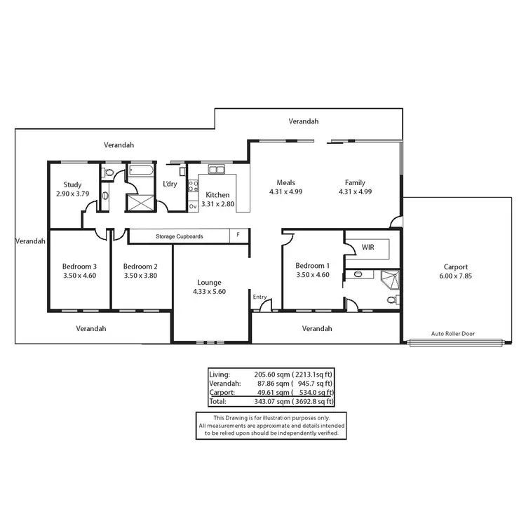 Floorplan of Homely rural property listing, 124 St. Ives Road, Woodchester SA 5255