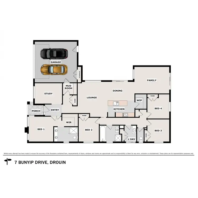 Floorplan of Homely house listing, 7 Bunyip Drive, Drouin VIC 3818