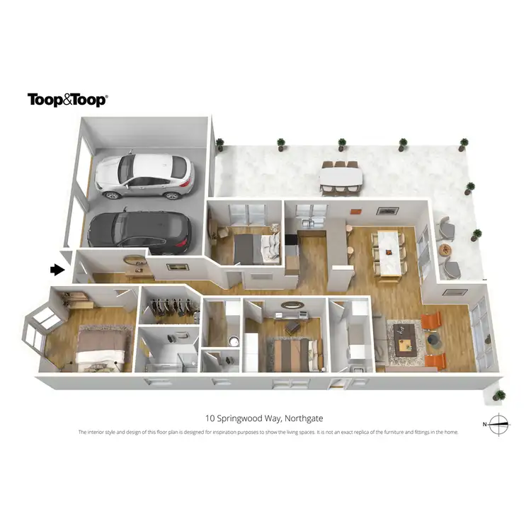 Floorplan of Homely house listing, 10 Springwood Way, Northgate SA 5085