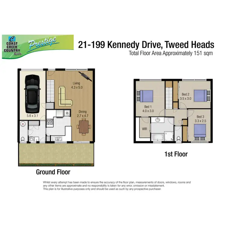 Floorplan of Homely townhouse listing, 21/199 Kennedy Drive, Tweed Heads West NSW 2485