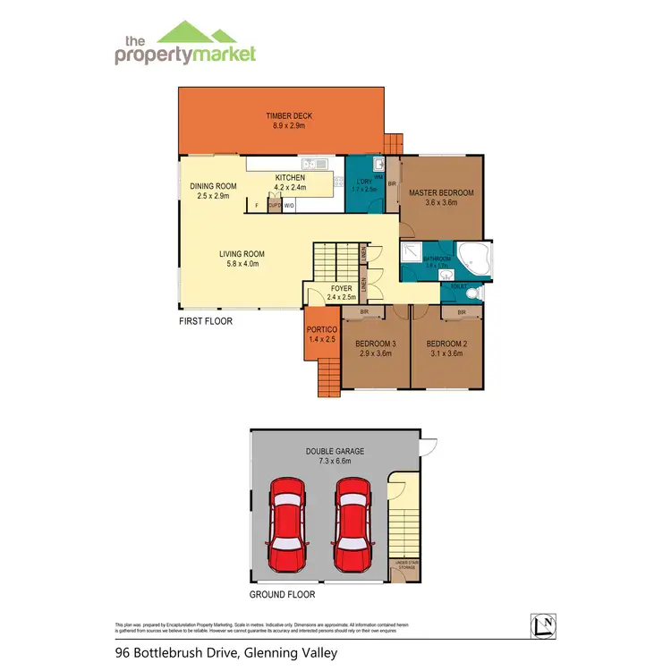 Floorplan of Homely house listing, 96 Bottlebrush Drive, Glenning Valley NSW 2261