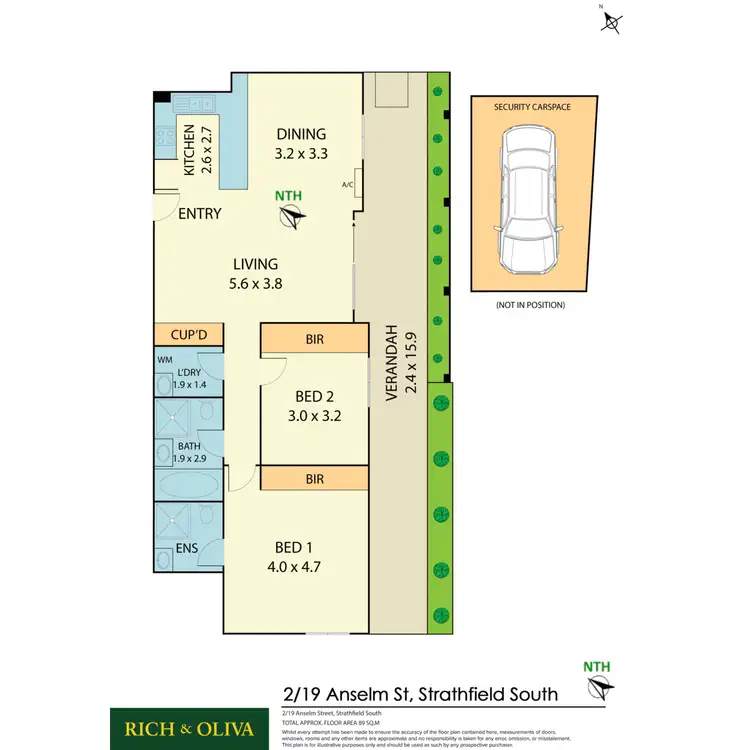 Floorplan of Homely apartment listing, 2/19 Anselm Street, Strathfield South NSW 2136