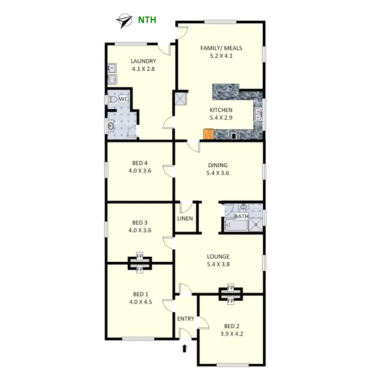 Floorplan of Homely house listing, 107 Hardy Street, Ashbury NSW 2193