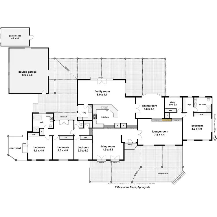 Floorplan of Homely rural property listing, 2 Casuarina Place, Springvale NSW 2650