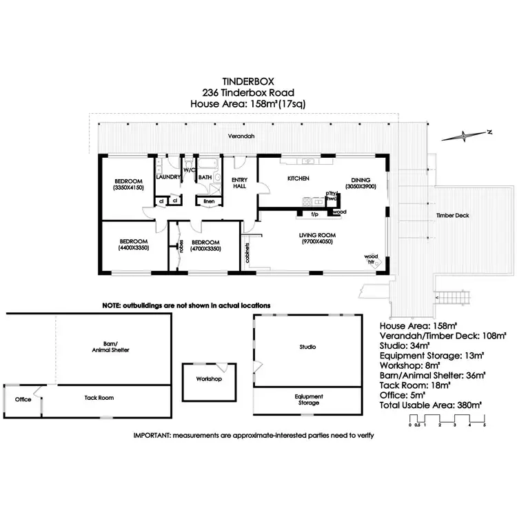 Floorplan of Homely rural property listing, 236 Tinderbox Road, Tinderbox TAS 7054