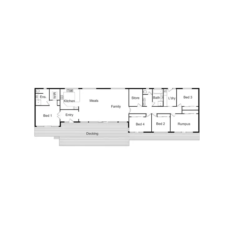 Floorplan of Homely rural property listing, 695 Piries-Goughs Bay Road, Mansfield VIC 3722