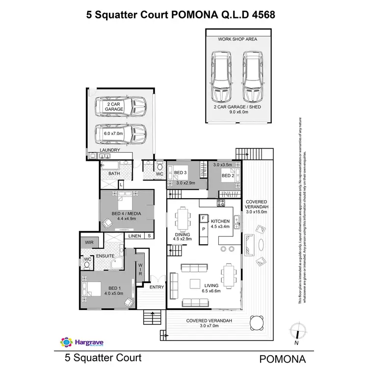 Floorplan of Homely house listing, 5 Squatter Court, Pomona QLD 4568