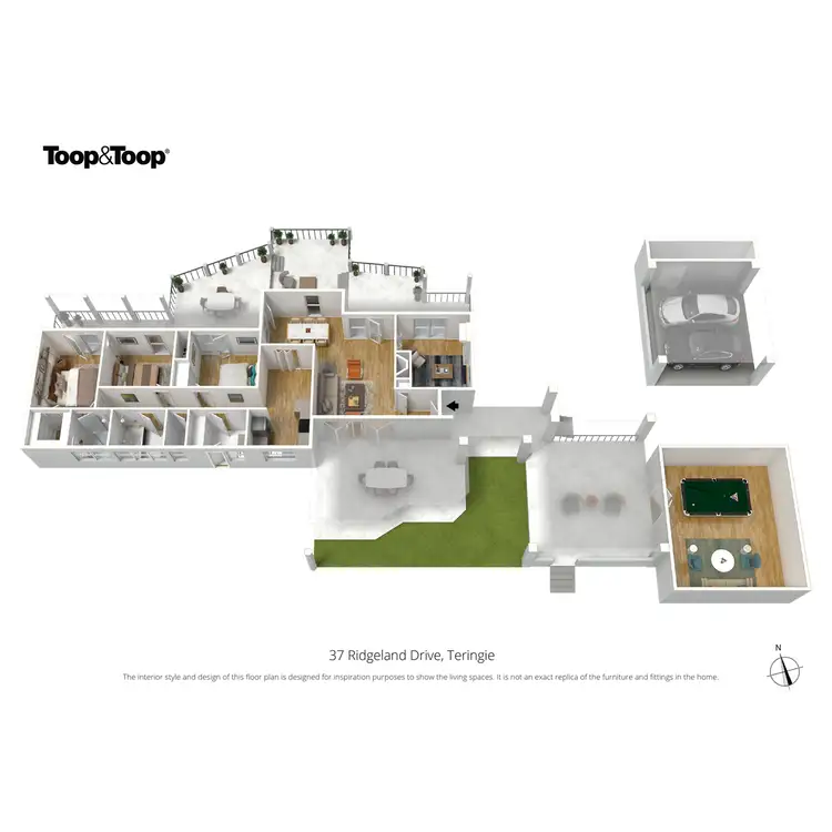 Floorplan of Homely house listing, 37 Ridgeland Drive, Teringie SA 5072