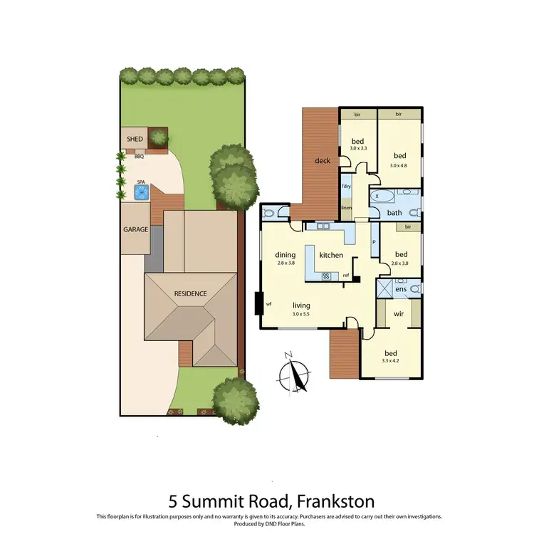 Floorplan of Homely house listing, 5 Summit Road, Frankston VIC 3199