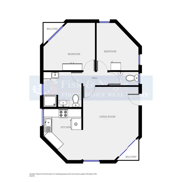 Floorplan of Homely unit listing, 9/6 Calendo Court, Merimbula NSW 2548