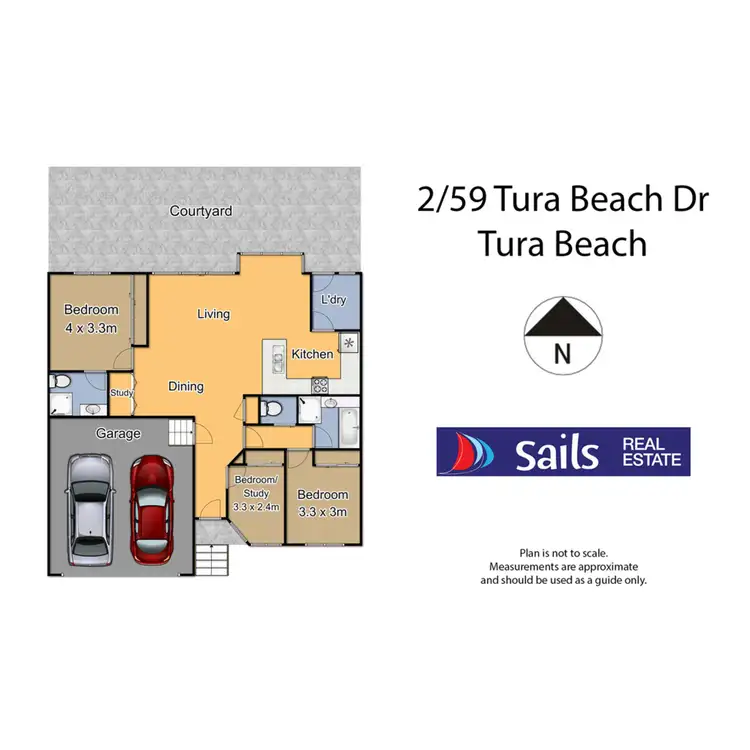 Floorplan of Homely townhouse listing, 2/59 Tura Beach Drive, Tura Beach NSW 2548
