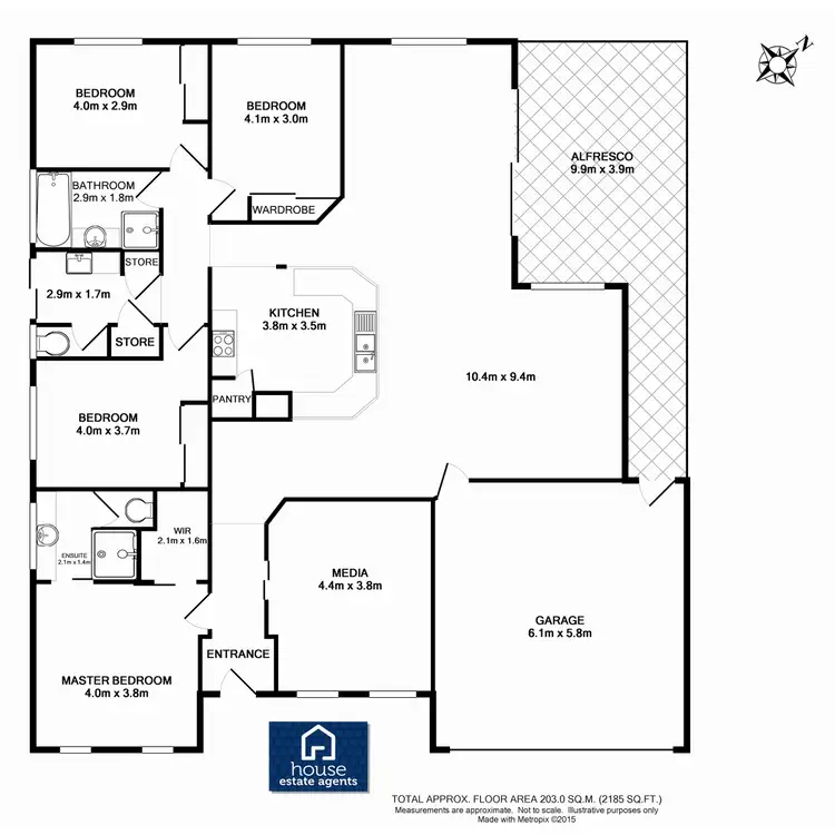 Floorplan of Homely house listing, 3 Carla Crescent, Westbrook QLD 4350