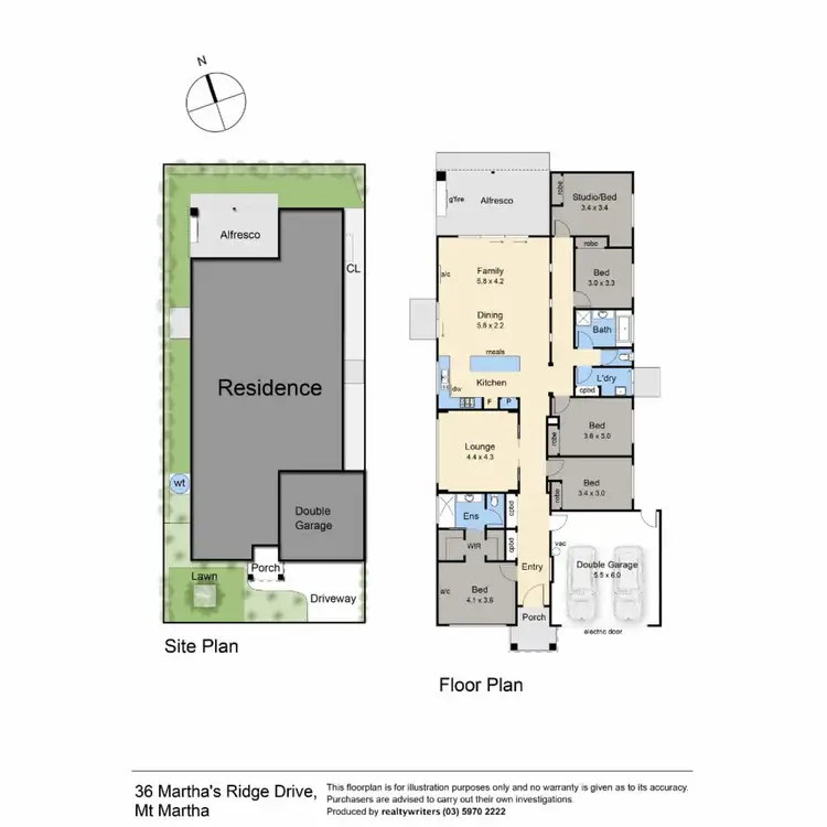 Floorplan of Homely house listing, 36 Marthas Ridge Drive, Mount Martha VIC 3934