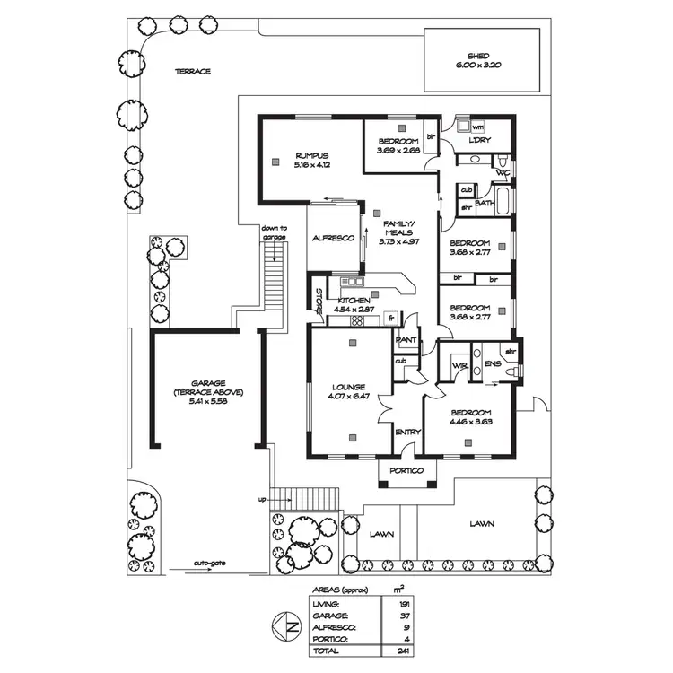 Floorplan of Homely house listing, 46A Katoomba Road, Beaumont SA 5066