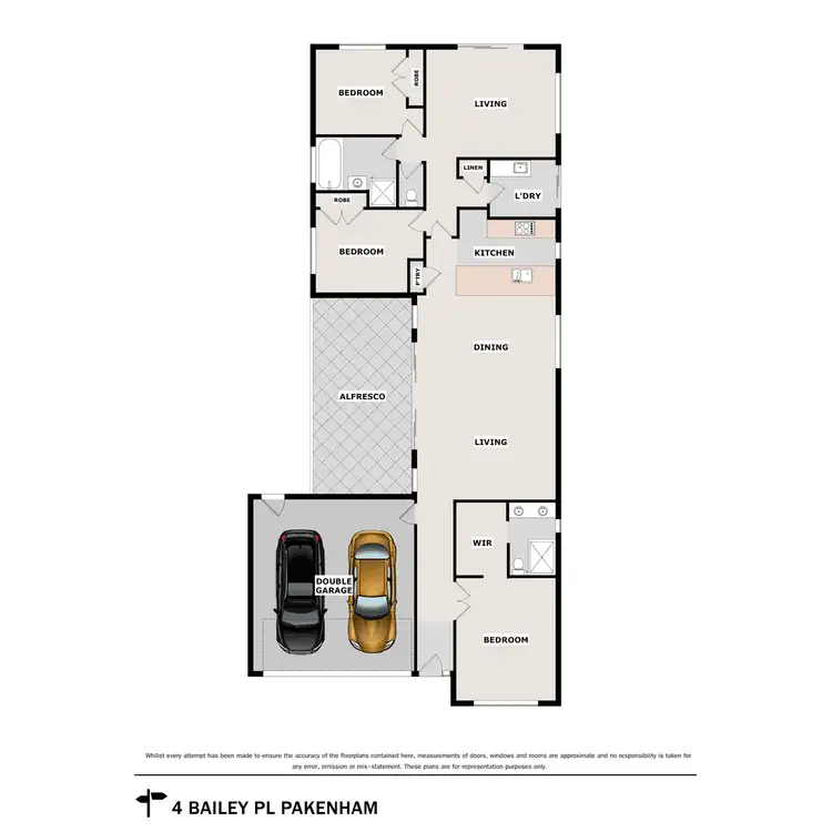 Floorplan of Homely house listing, 4 Bailey Place, Pakenham VIC 3810