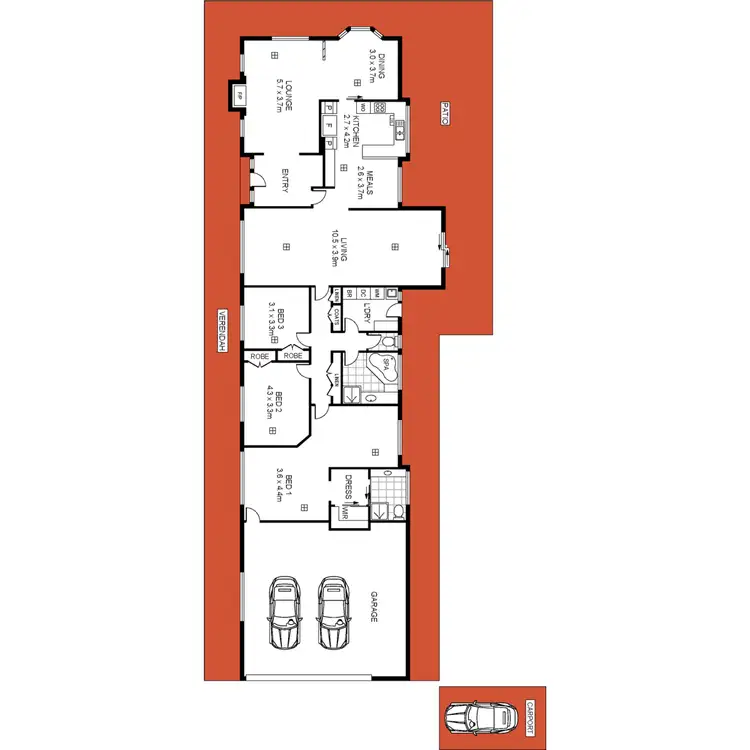 Floorplan of Homely house listing, 4 Pegasus Court, Yatala Vale SA 5126