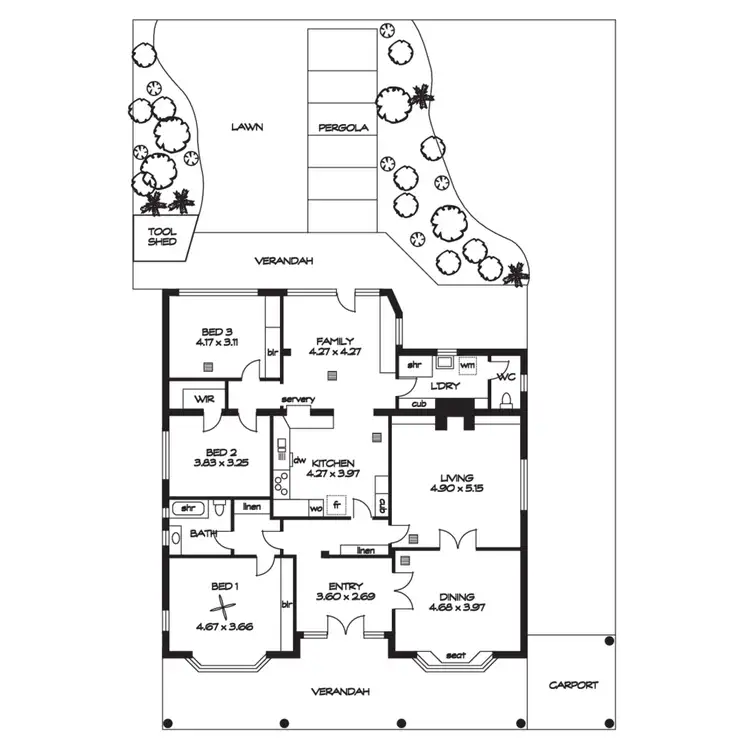 Floorplan of Homely house listing, 428 Greenhill Road, Linden Park SA 5065