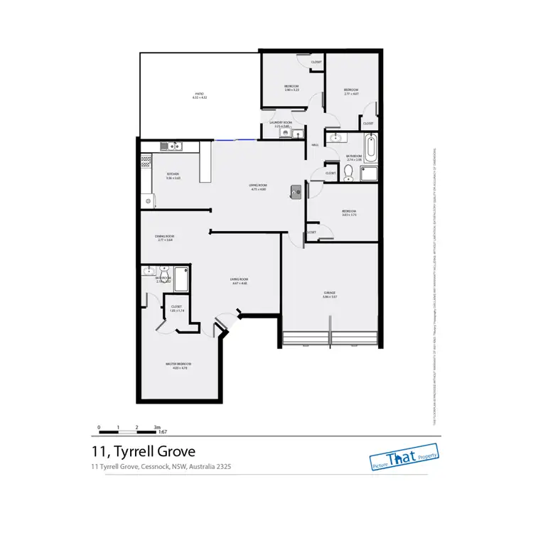 Floorplan of Homely house listing, 11 Tyrrell Grove, Cessnock NSW 2325
