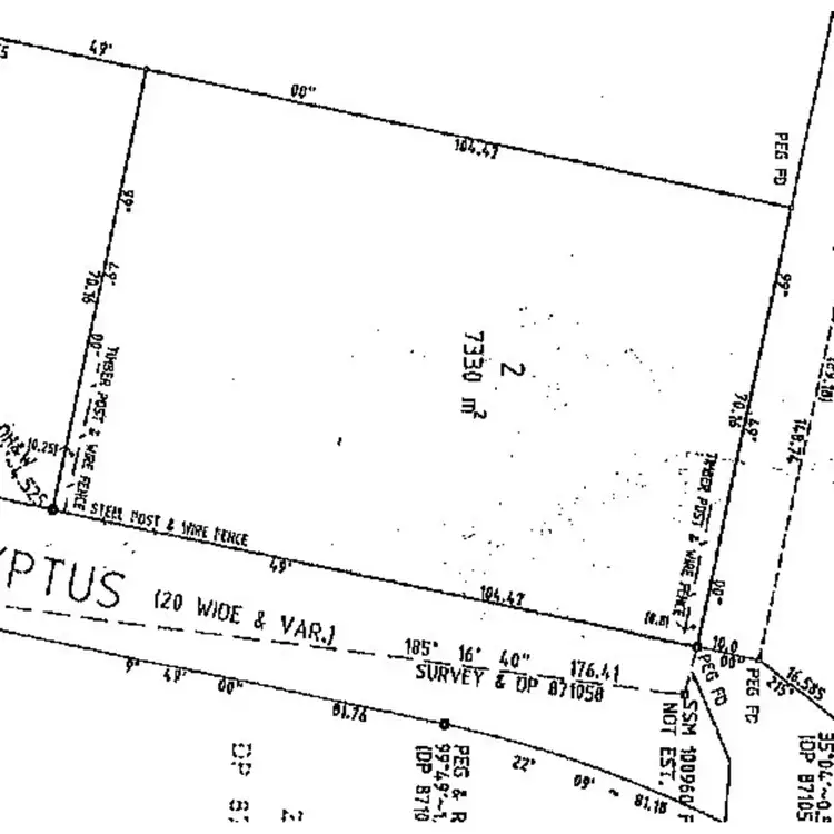 Floorplan of Homely land listing, 3 Koala Place, One Mile NSW 2316